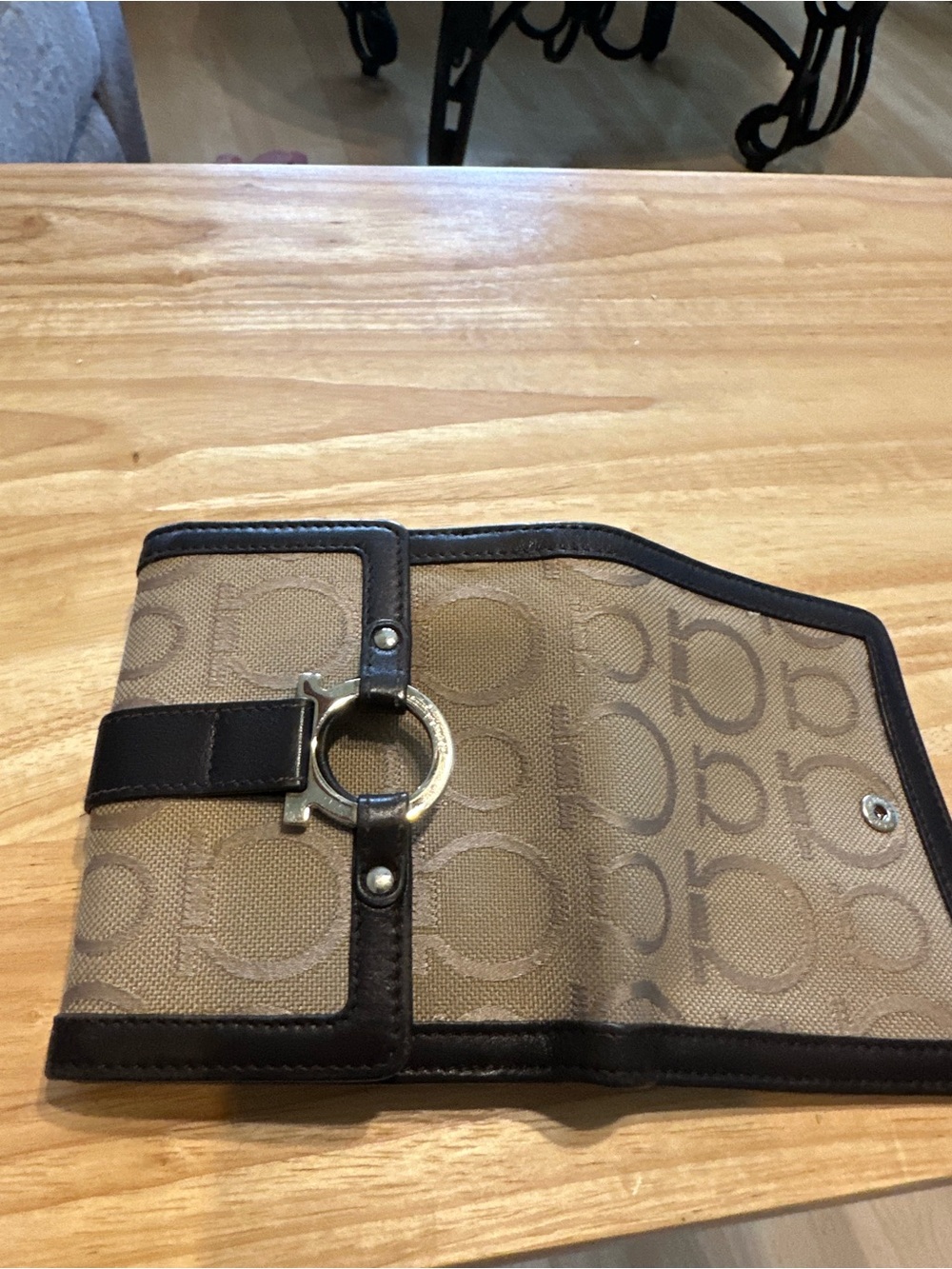 Salvatore Ferragamo Beige Lining wallet